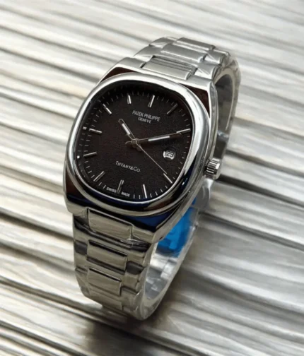 Patek Geneve Texture Dail (S.Bk) Men's Watch