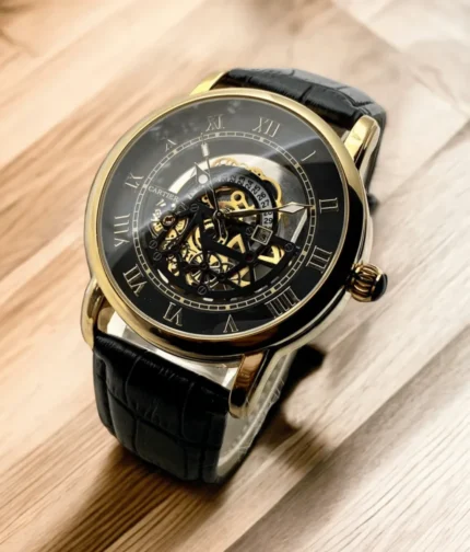 Car-tier Skeleton Style Men's Watch
